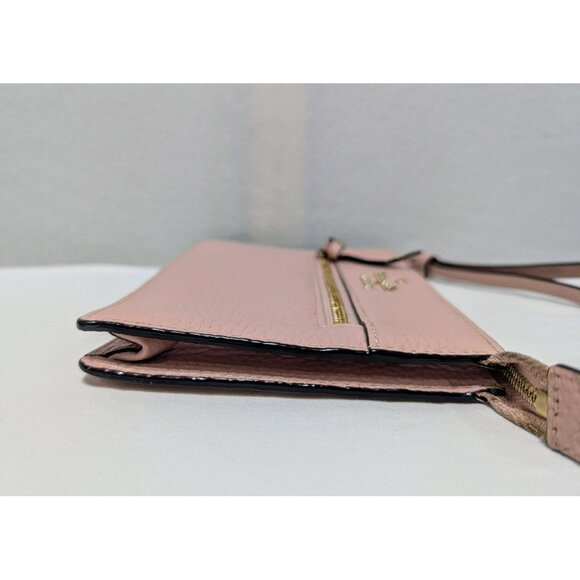 Kate Spade Jackson Street Lancey Wallet Wristlet Pebbled Leather Pink pwru5689 - Picture 6 of 12
